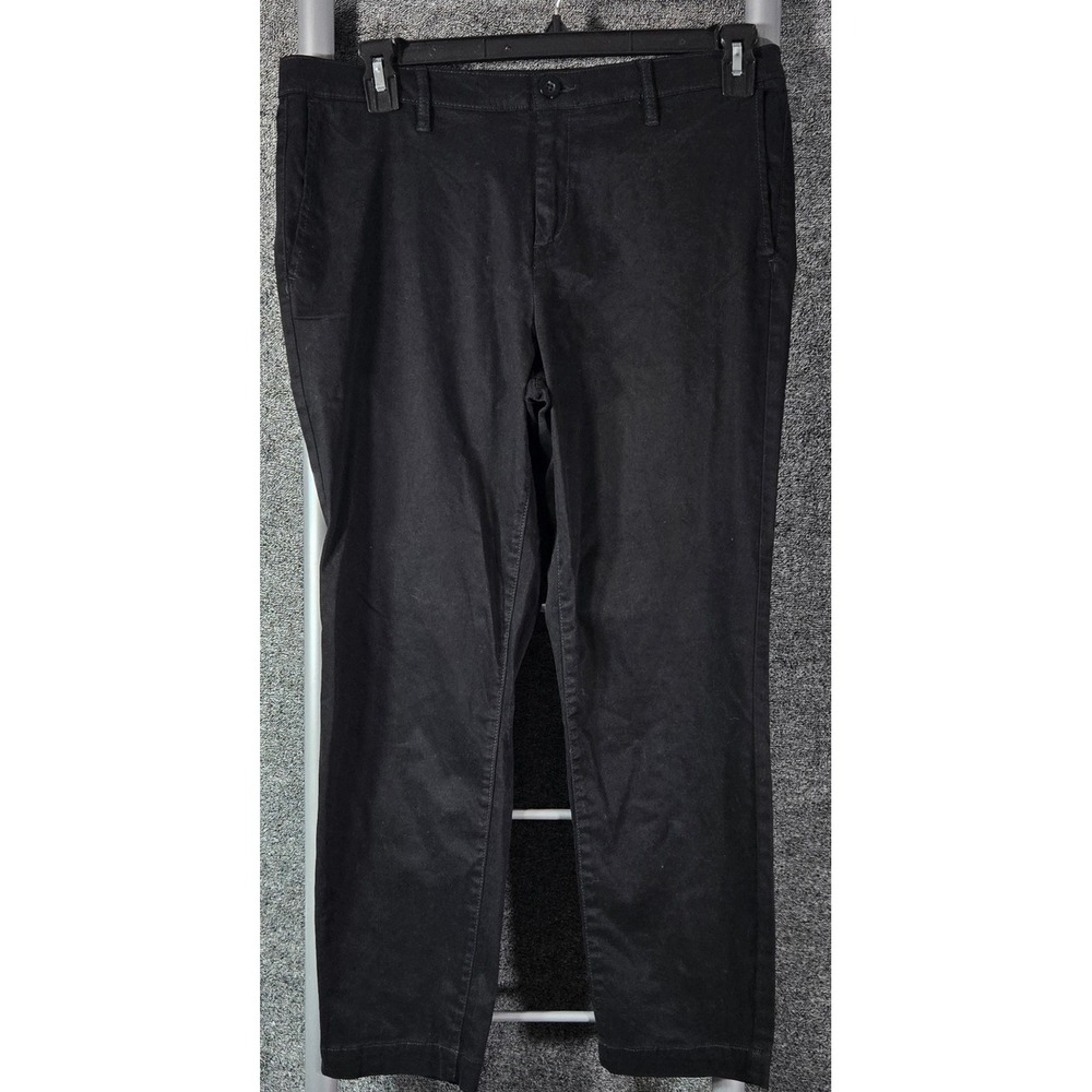Nautica Jeans Company Womens Black Tencel Ankle Trouser Pants Size 10/30 NWT